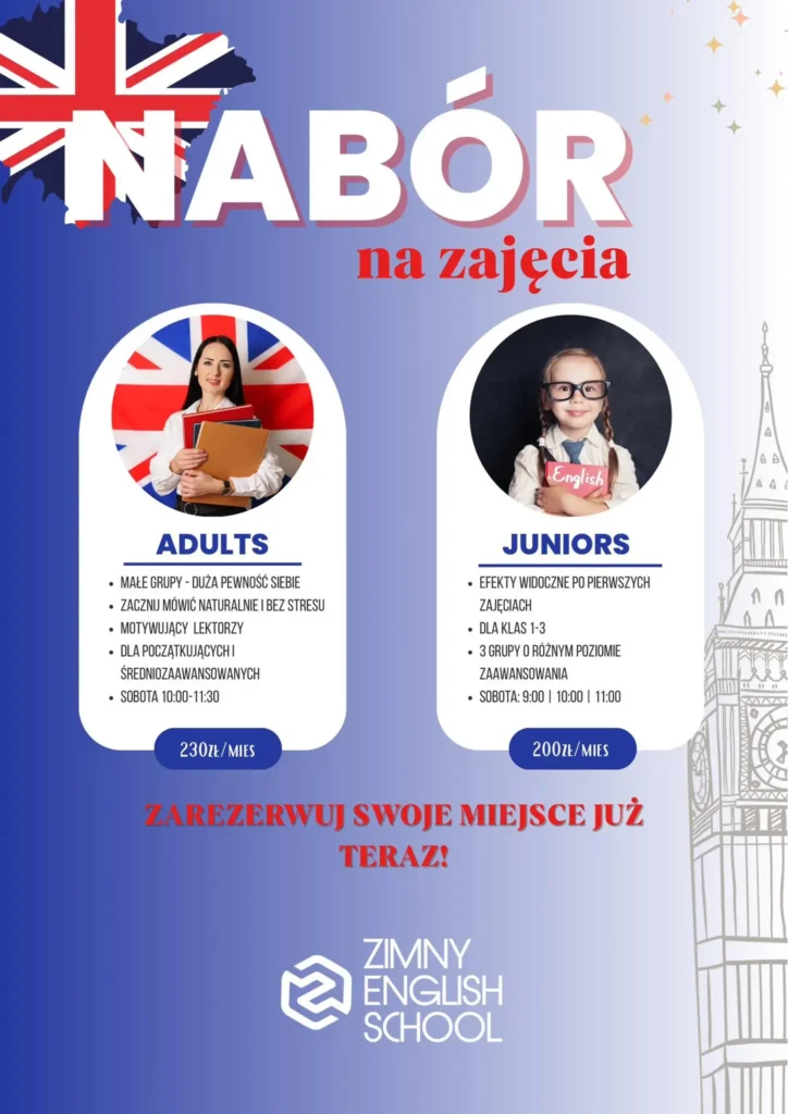 zapisy na zajęcia j. angielskiego